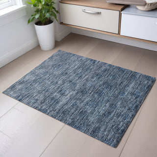 Piper Looms Mayfield Global AMF1170 Blue Machine Washable Area Rug Scatter Lifestyle Image Feature