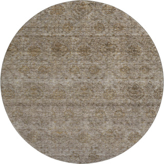 Piper Looms Mayfield Global AMF1170 Brown Machine Washable Area Rug Round Main Image