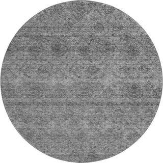 Piper Looms Mayfield Global AMF1170 Gray Machine Washable Area Rug Round Main Image
