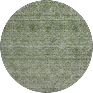 Piper Looms Mayfield Global AMF1170 Olive Machine Washable Area Rug Round Main Image