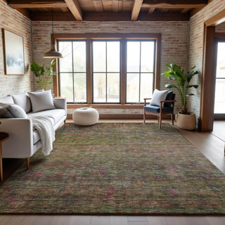 Piper Looms Mayfield Global AMF1171 Cactus Machine Washable Area Rug Lifestyle Image Feature