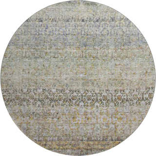 Piper Looms Mayfield Global AMF1173 Seafoam Machine Washable Area Rug Round Main Image