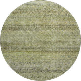 Piper Looms Mayfield Stripes AMF1174 Aloe Machine Washable Area Rug Round Main Image