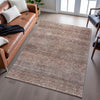 Piper Looms Mayfield Stripes AMF1174 Coral Machine Washable Area Rug Lifestyle Image Feature