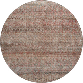 Piper Looms Mayfield Stripes AMF1174 Coral Machine Washable Area Rug Round Main Image