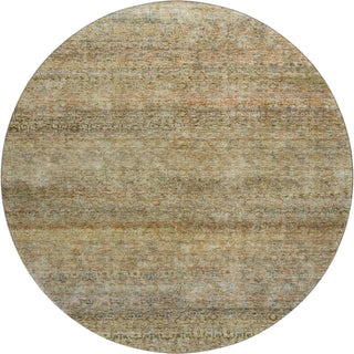 Piper Looms Mayfield Stripes AMF1174 Wheat Machine Washable Area Rug Round Main Image