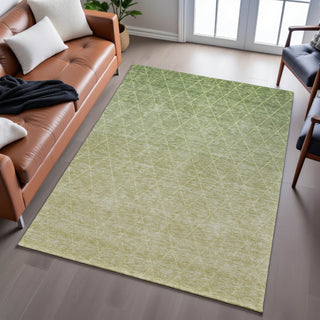 Piper Looms Mayfield Geometric AMF1175 Aloe Machine Washable Area Rug Lifestyle Image Feature