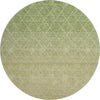 Piper Looms Mayfield Geometric AMF1175 Aloe Machine Washable Area Rug Round Main Image