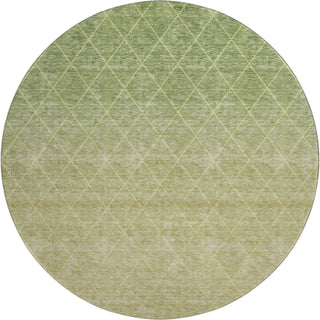 Piper Looms Mayfield Geometric AMF1175 Aloe Machine Washable Area Rug Round Main Image