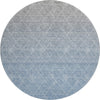 Piper Looms Mayfield Geometric AMF1175 Blue Machine Washable Area Rug Round Main Image
