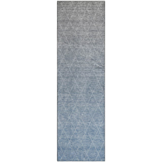 Piper Looms Mayfield Geometric AMF1175 Blue Machine Washable Area Rug Runner Main Image