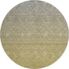 Piper Looms Mayfield Geometric AMF1175 Gold Machine Washable Area Rug Round Main Image