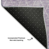 Piper Looms Mayfield Geometric AMF1175 Lavender Machine Washable Area Rug Backing Image