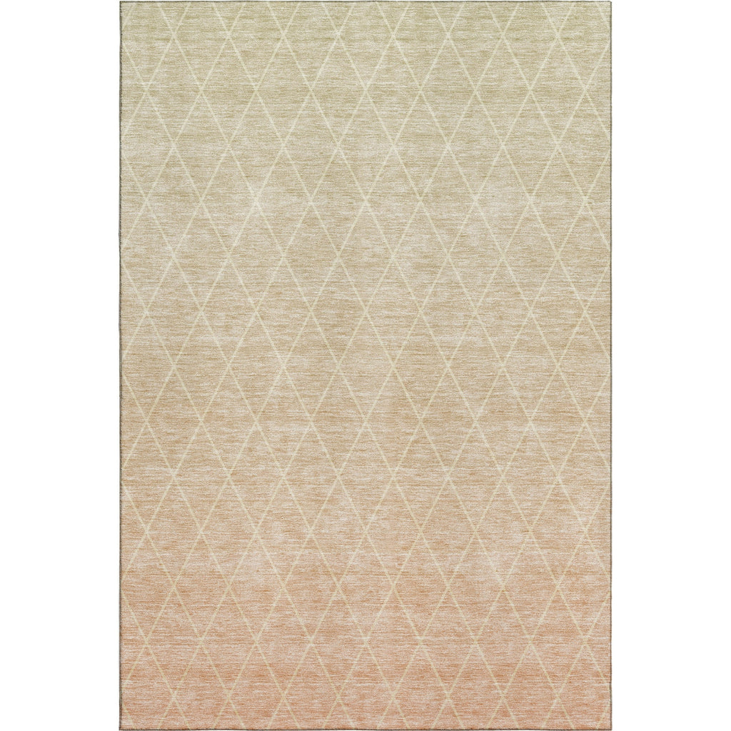 Piper Looms Mayfield Geometric AMF1175 Salmon Machine Washable Area Rug main image