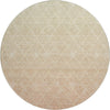 Piper Looms Mayfield Geometric AMF1175 Salmon Machine Washable Area Rug Round Main Image