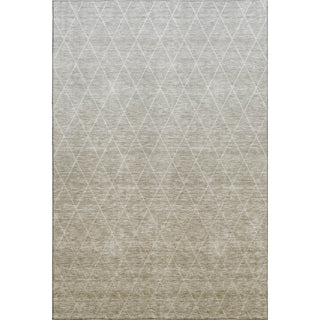 Piper Looms Mayfield Geometric AMF1175 Taupe Machine Washable Area Rug main image