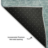 Piper Looms Mayfield Geometric AMF1175 Teal Machine Washable Area Rug Backing Image