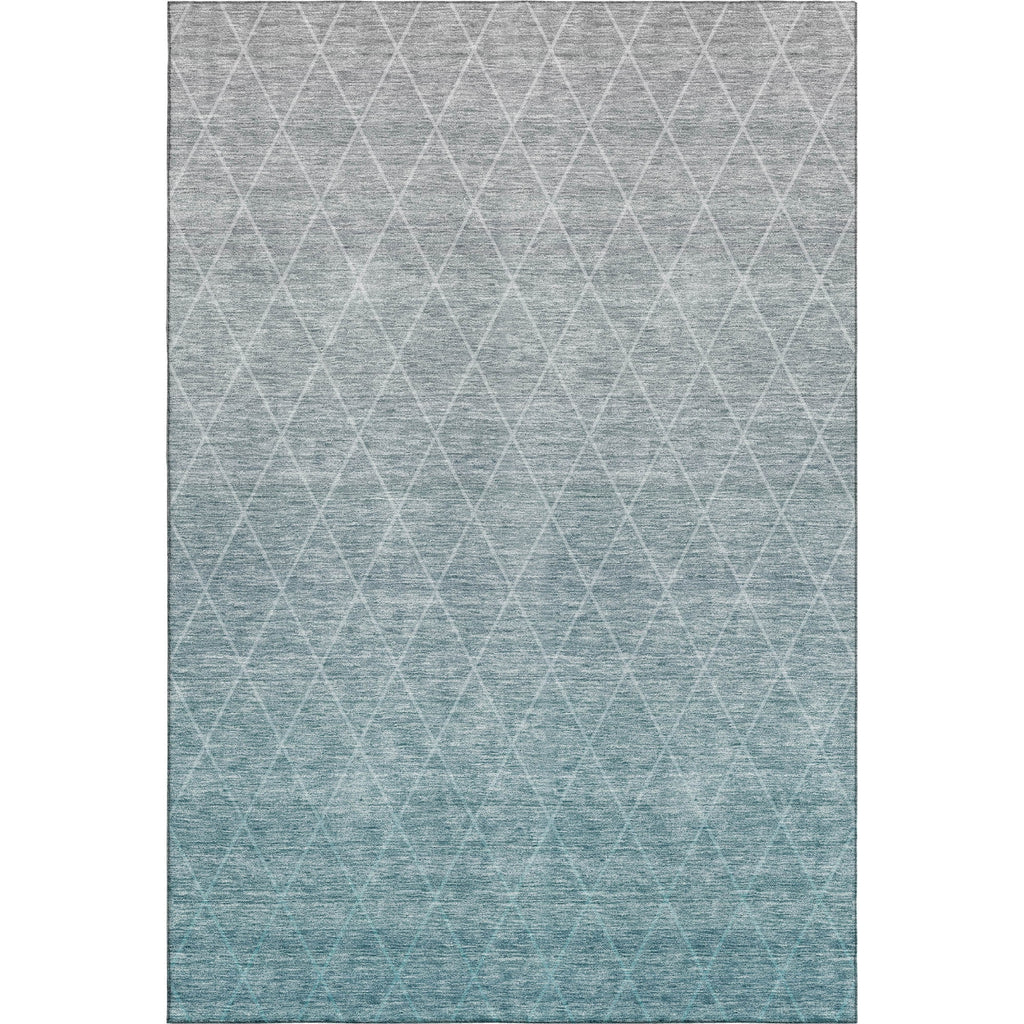 Piper Looms Mayfield Geometric AMF1175 Teal Machine Washable Area Rug main image