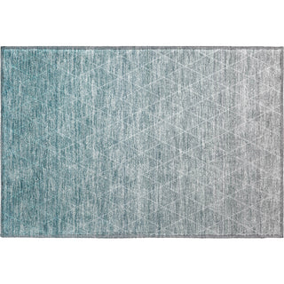 Piper Looms Mayfield Geometric AMF1175 Teal Machine Washable Area Rug Scatter Main Image