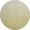 Piper Looms Mayfield Geometric AMF1175 Wheat Machine Washable Area Rug Round Main Image