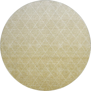Piper Looms Mayfield Geometric AMF1175 Wheat Machine Washable Area Rug Round Main Image