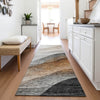 Piper Looms Mayfield Swirls AMF1176 Khaki Machine Washable Area Rug Runner Lifestyle Image Feature