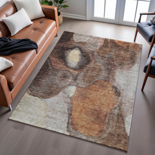 Piper Looms Mayfield Modern AMF1177 Coffee Machine Washable Area Rug Lifestyle Image Feature
