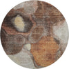 Piper Looms Mayfield Modern AMF1177 Coffee Machine Washable Area Rug Round Main Image