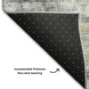 Piper Looms Mayfield Geometric AMF1178 Silver Machine Washable Area Rug Backing Image