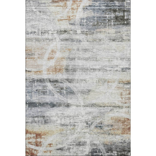 Piper Looms Mayfield Geometric AMF1178 Silver Machine Washable Area Rug main image