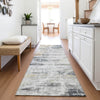 Piper Looms Mayfield Geometric AMF1178 Silver Machine Washable Area Rug Runner Lifestyle Image Feature