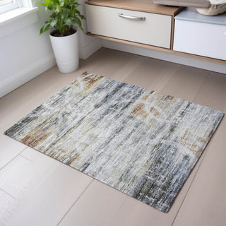 Piper Looms Mayfield Geometric AMF1178 Silver Machine Washable Area Rug Scatter Lifestyle Image Feature