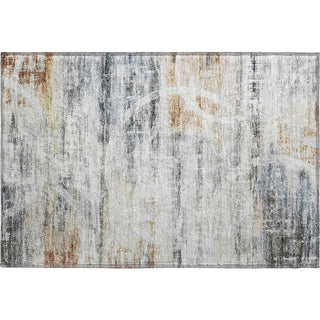 Piper Looms Mayfield Geometric AMF1178 Silver Machine Washable Area Rug Scatter Main Image