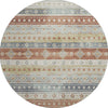 Piper Looms Mayfield Tribal Diamond AMF118 Desert Machine Washable Area Rug Round Main Image