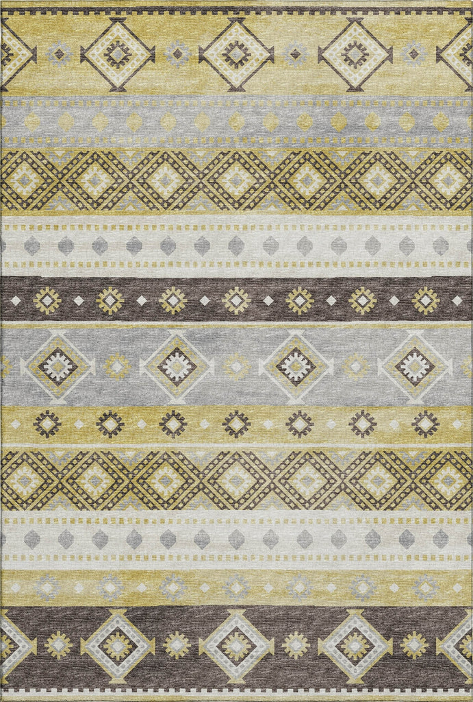 Piper Looms Mayfield Tribal Diamond AMF118 Gilded Machine Washable Area Rug main image
