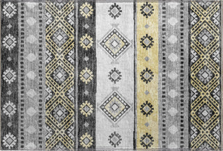 Piper Looms Mayfield Tribal Diamond AMF118 Gray Machine Washable Area Rug Scatter Main Image