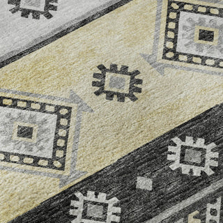 Piper Looms Mayfield Tribal Diamond AMF118 Gray Machine Washable Area Rug Swatch Image