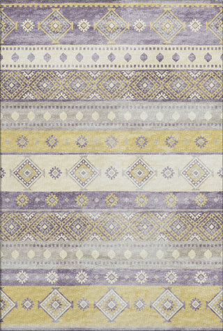 Piper Looms Mayfield Tribal Diamond AMF118 Purple Machine Washable Area Rug main image