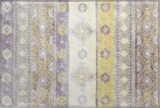 Piper Looms Mayfield Tribal Diamond AMF118 Purple Machine Washable Area Rug Scatter Main Image