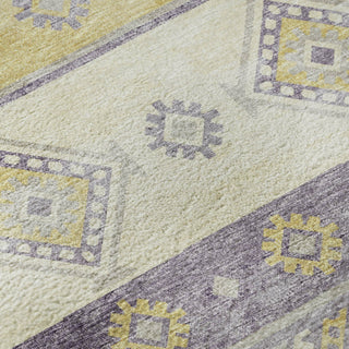 Piper Looms Mayfield Tribal Diamond AMF118 Purple Machine Washable Area Rug Swatch Image