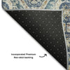 Piper Looms Mayfield Global AMF1181 Denim Machine Washable Area Rug Backing Image