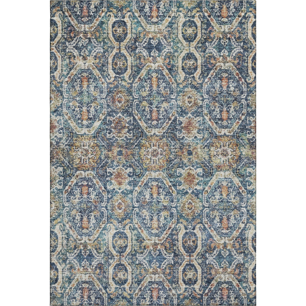 Piper Looms Mayfield Global AMF1181 Denim Machine Washable Area Rug main image