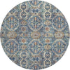 Piper Looms Mayfield Global AMF1181 Denim Machine Washable Area Rug Round Main Image