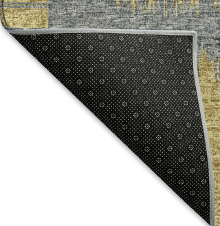 Piper Looms Mayfield Geometric Circles AMF119 Gilded Machine Washable Area Rug Backing Image