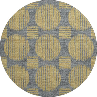 Piper Looms Mayfield Geometric Circles AMF119 Gilded Machine Washable Area Rug Round Main Image