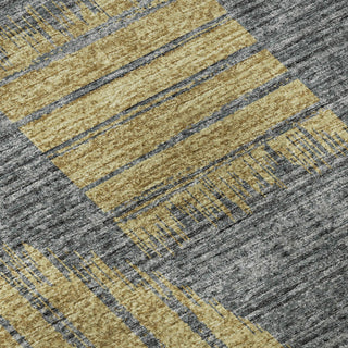 Piper Looms Mayfield Geometric Circles AMF119 Gilded Machine Washable Area Rug Swatch Image