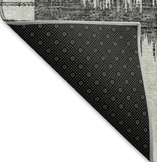 Piper Looms Mayfield Geometric Circles AMF119 Gray Machine Washable Area Rug Backing Image