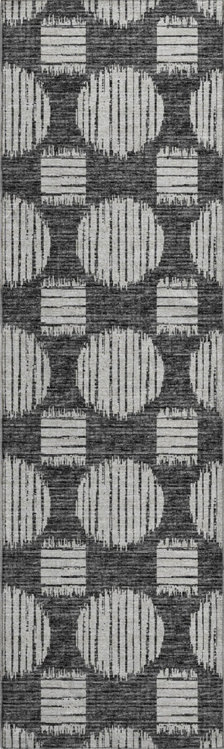 Piper Looms Mayfield Geometric Circles AMF119 Gray Machine Washable Area Rug Runner Main Image