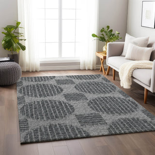 Piper Looms Mayfield Geometric Circles AMF119 Shadow Machine Washable Area Rug Lifestyle Image Feature