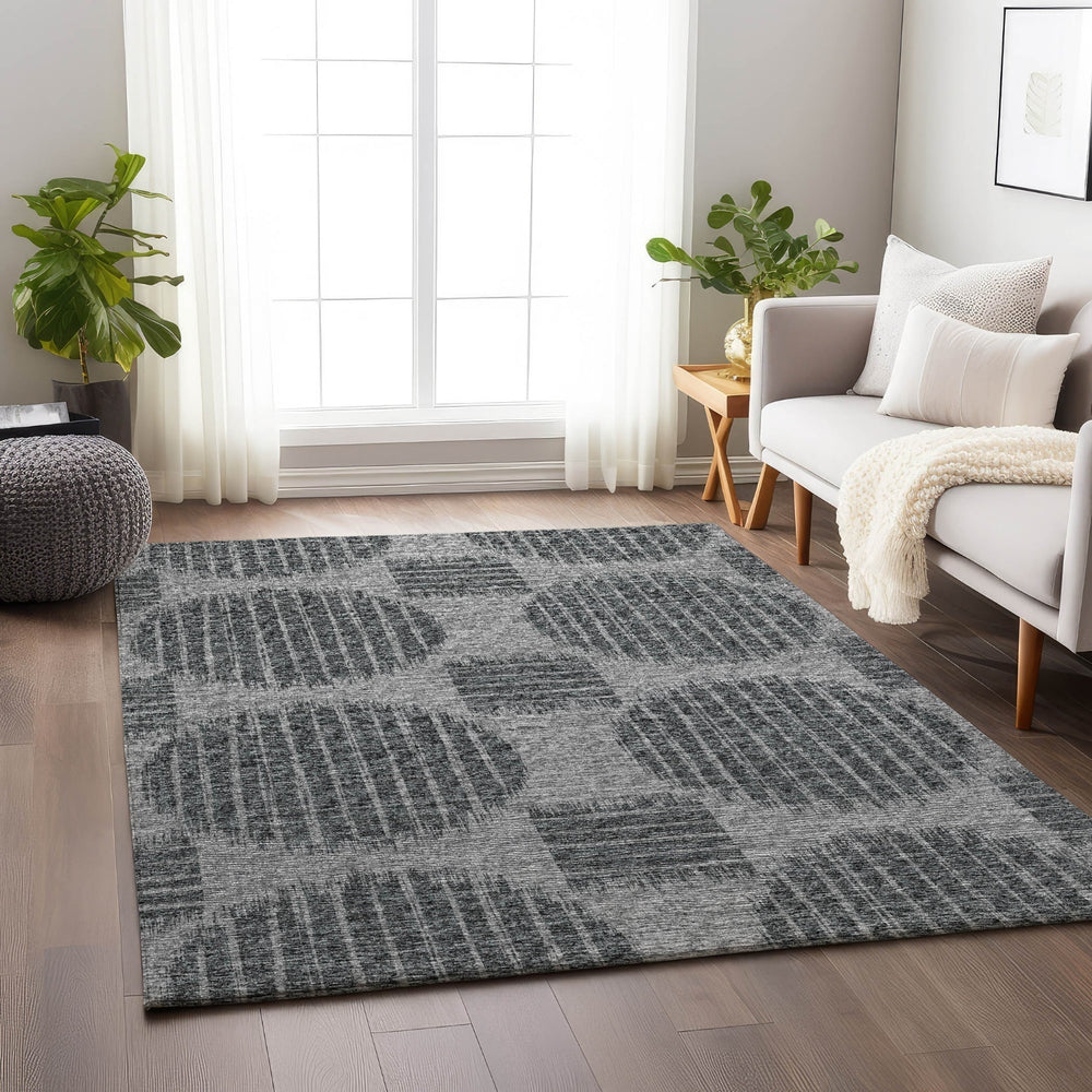 Piper Looms Mayfield Geometric Circles AMF119 Shadow Machine Washable Area Rug Lifestyle Image Feature